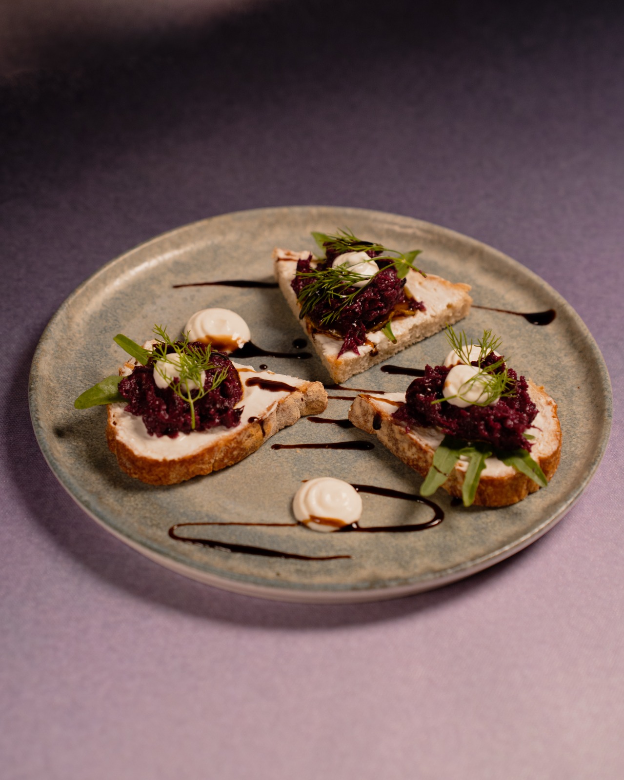 Pear & Black Currant Crostini